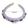 Unique Bargains Women's Bling Sponges Wide Edge Rhinestone Headband 5.12"x1.18" 1Pc - 4 of 4