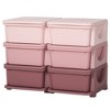 Qaba Kids Storage Unit Dresser Tower with Drawers Chest Toy Organizer for Bedroom Nursery Kindergarten Living Room for Boys Girls - 4 of 4