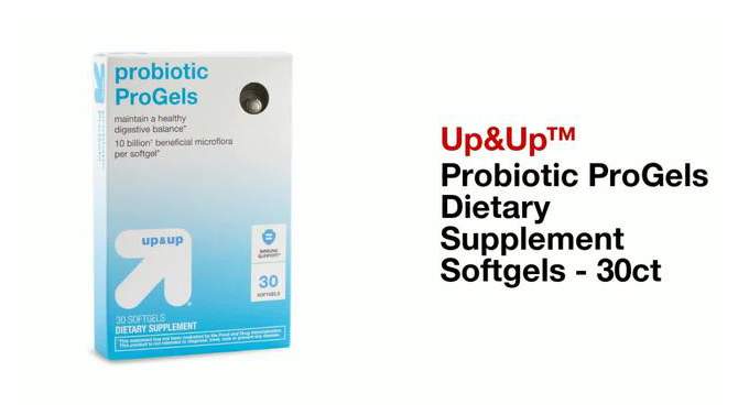 Probiotic ProGels Dietary Supplement Softgels - 30ct - up &#38; up&#8482;, 2 of 6, play video