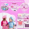 Costway Kids Wooden Play Set Kitchen Toy Strawberry Pretend Cooking Playset Toddler - 4 of 4