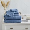 Market & Place Cotton Quick Dry Textured 4-Pack Bath Towel Set - 4 of 4
