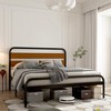 Whizmax King/Queen/Full Size Bed Frame, Platform Bed Frame with Wood Headboard, Heavy Duty Metal Slat Support, Noise Free Design Mattress Foundation - 3 of 4