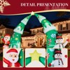 15FT Christmas Inflatable Archway, Inflatable Christmas Tree Arch with Santa and Snowman, Blow Up Yard Decorations for Holiday Party Yard Lawn Garden - 4 of 4