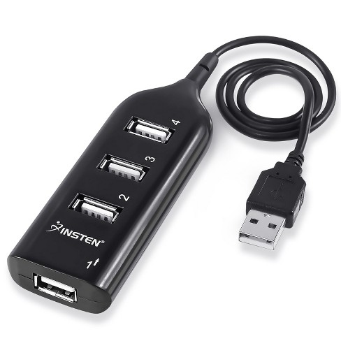 Multi Port USB Splitter, 7 in 1 USB Port 2.0 Hub with High Speed Individual  ON/Off Switches and LEDs USB Port Expander (7-Port USB)