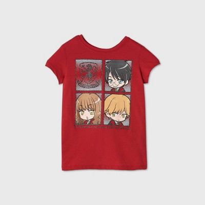 girls red t shirt