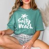 Simply Sage Market Women's Salty Beach Short Sleeve Garment Dyed Tee - 2 of 2