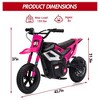 Kids Dirt Bike - Top speed 13.67 mph, rear wheel suspension, 12-mile range, rotary throttle, rubber tires, perfect holiday gift for kids. - 2 of 4