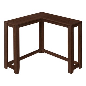 Monarch Specialties Accent Table Console Entryway Narrow Corner Living Room Bedroom Brown Laminate Contemporary Modern - 1 of 4