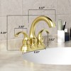 LOVMOR 2-Handle Bathroom Sink Faucet 3 Hole, Gold - 2 of 4