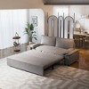 LOVMOR 70.1" Queen Pull Out Sofa Bed, 3-in-1 Convertible Sleeper Sofa with 2 Soft Pillows,Multi-Functional Velvet Loveseat Bed - 2 of 2