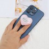 Unique Bargains Letter Heart Adhesive Phone Grip Pink 1 Pc - 4 of 4