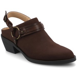 Journee Women's Urbana Casual Strappy Mules - 1 of 4