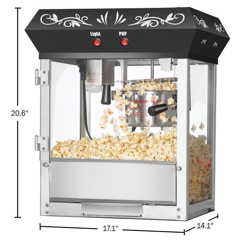 Great Northern Popcorn  4 oz. Foundation Countertop Popcorn Machine - Black, 4 of 6