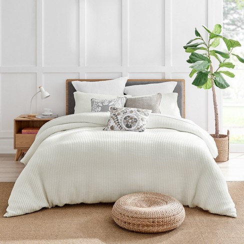 Mills Waffle Cream Twin Duvet Set Levtex Home Target