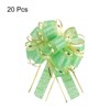 Unique Bargains Christmas Wedding Car Basket Gift Wrapping Large Organza Pull Bow 20 Pcs - 3 of 4