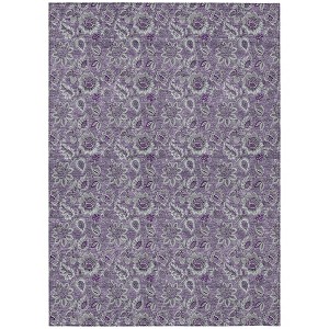 Purple Lilac And Lavender Floral Washable Indoor Outdoor Area Rug - 1 of 4