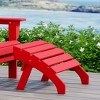 WestinTrends Dylan Outdoor Patio HDPE Adirondack Ottoman Footrest - 2 of 4