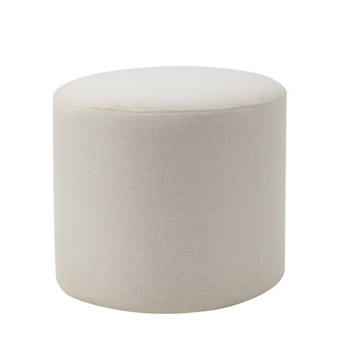 19 Round Pouf Ottoman Cream - Wovenbyrd : Target