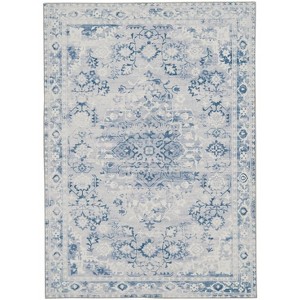 HomeStock Washable Harris Grey/Ivory 5x7, Machine Woven with Printed Designs, Transitional - 1 of 4