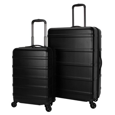 Skyline 2pc Hardside Spinner Luggage Set - Black