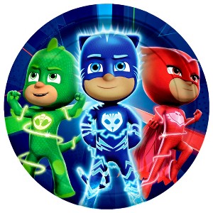 Treasures Gifted PJ Masks Plates 9in - PJ Masks Party Supplies - 16 Pack - 1 of 4