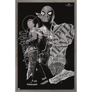 Trends International Marvel Spider-Man: No Way Home - Unmasked Framed Wall Poster Prints - 1 of 4