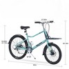 DSVIMOY Bicycles, 26 Inch Freestyle Bike for Men Women Boys and Girls, 7 Speed Cargo Bike, Green, 65"*27.56"*42.13" - 2 of 4