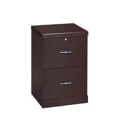 Carson 4 Drawer Vertical Wood Veneer File Cabinet Espresso Brown