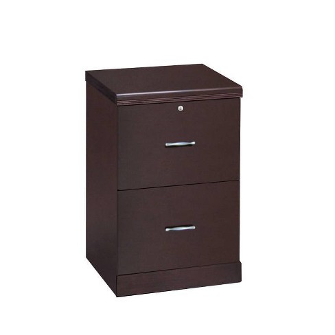 Carson 2 Drawer Vertical Wood Veneer File Cabinet Espresso Brown Monroe James Target