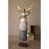 Painted Metal Angel, 38" Tall Decorative Sculpture in Gold and Bronze Finish by Kalalou - 2 of 3