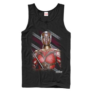 Men's Marvel Avengers: Infinity War Okoye Stripe Tank Top - 1 of 4