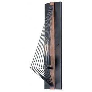 Vaxcel Dearborn 1 - Light Sconce in  Black - 1 of 4