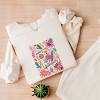 Simply Sage Market Boho Teacher Book Floral Lightweight Garment Dyed Sweatshirt - 3 of 4