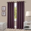 Kate Aurora  Vesper Room Darkening Grommet Top Crinkled Satin Lined Single Window Curtain Panel - 4 of 4