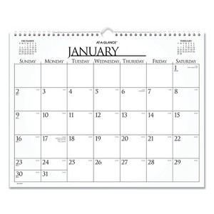 Business Monthly Wall Calendar, 15 x 12, White/Black Sheets, 12-Month (Jan to Dec): 2026 - 1 of 4