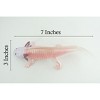 Axolotl, Pink, Ambystoma mexicanum, Rubber Salamander, Museum Quality, Hand Painted, Realistic Amphibian, Toy, 7 Inches Long. CH1021 BB217 - 3 of 4