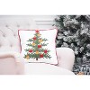 C&F Home 18" x 18" Christmas Tree w/ Ornaments Accent Throw Pillow - 2 of 4