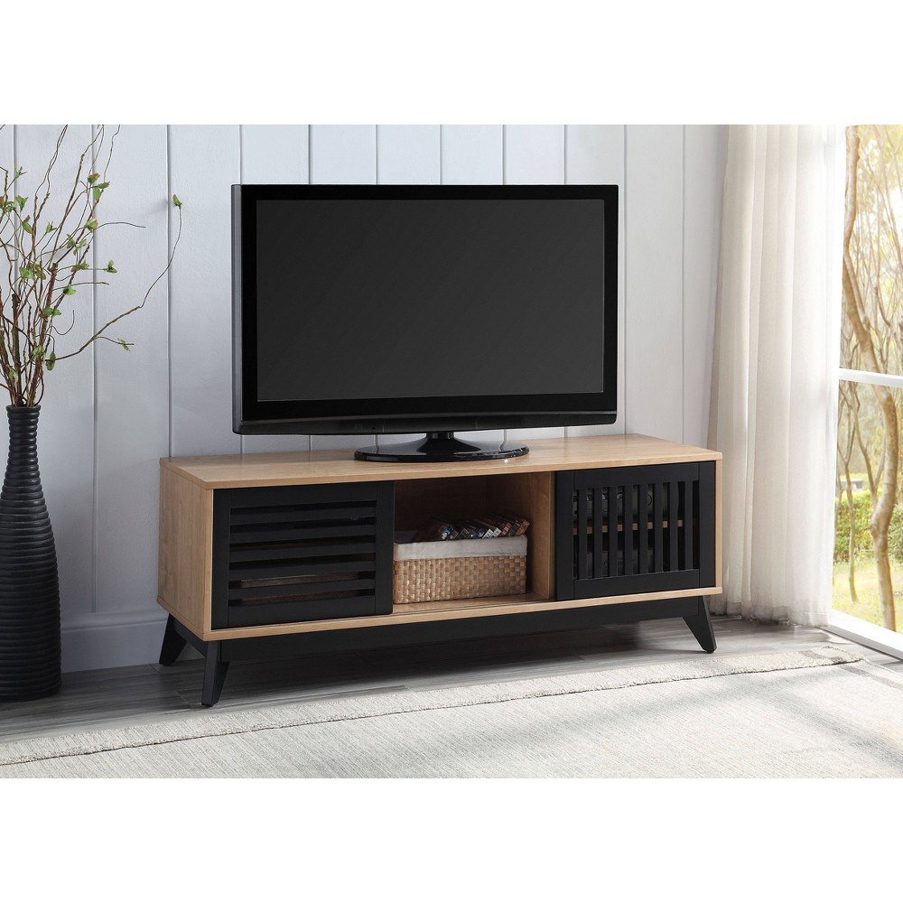 Photos - Display Cabinet / Bookcase 47" Gamaliel TV Stand and Console Oak and Espresso Finish - Acme Furniture