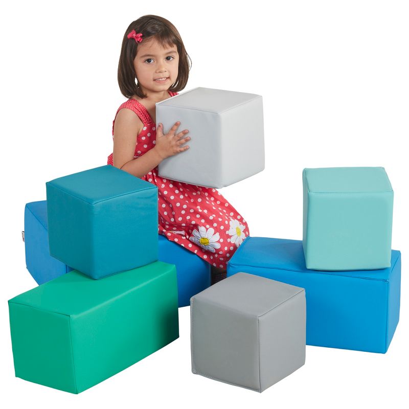 ECR4Kids Softzone Foam Big Building Blocks, Soft Play for Kids, Set of 7, 4 of 12