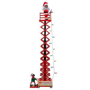 Mr. Christmas 27" Animated & Musical Santa's Lift - Black - 1 of 4
