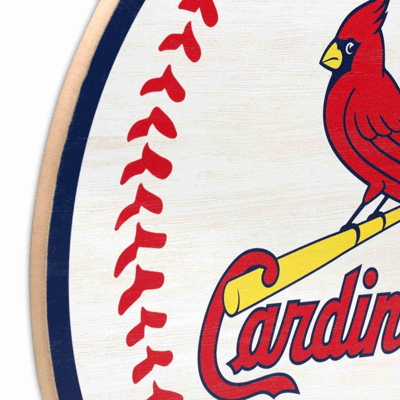 MLB St. Louis Cardinals Baseball Wood Sign Panel, 4 of 5