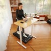 DeerRun Upgrade 16.9*35.4 In Run belt Full-screen Smart Walking Pad Treadmill with 9% Auto Incline - Black - 4 of 4