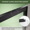 60x75 "Minimalist Double Door Design Shower Door, Matte Black Thick Border Design, Aluminum Alloy Square Groove - 3 of 4