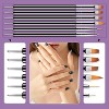 6PCS Nail Dotting Tools Double-ended Nail Art Brushes Kit Nail ArtPolish Liner Brushes Design Pen For Nail Drawing - 3 of 4
