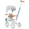 Whisen 7-in-1 Stroller & Baby Tricycle, Foldable Toddler Bike with Adjustable Handle, Canopy, Guardrail - 2 of 4