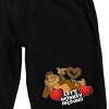 Let's Monkey Around Adult Black Sleep Pajama Shorts - 2 of 3