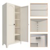 Hrinhom 70.9"H Tall Kitchen Pantry Cabinet, Metal Storage Cabinet with Doors and Adjustable Shelves - 2 of 4