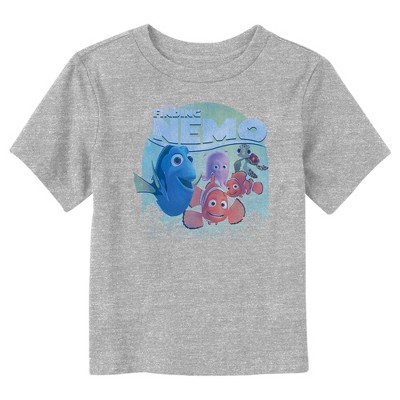 Toddler's Finding Nemo Group Picture T-shirt - Athletic Heather - 4t ...