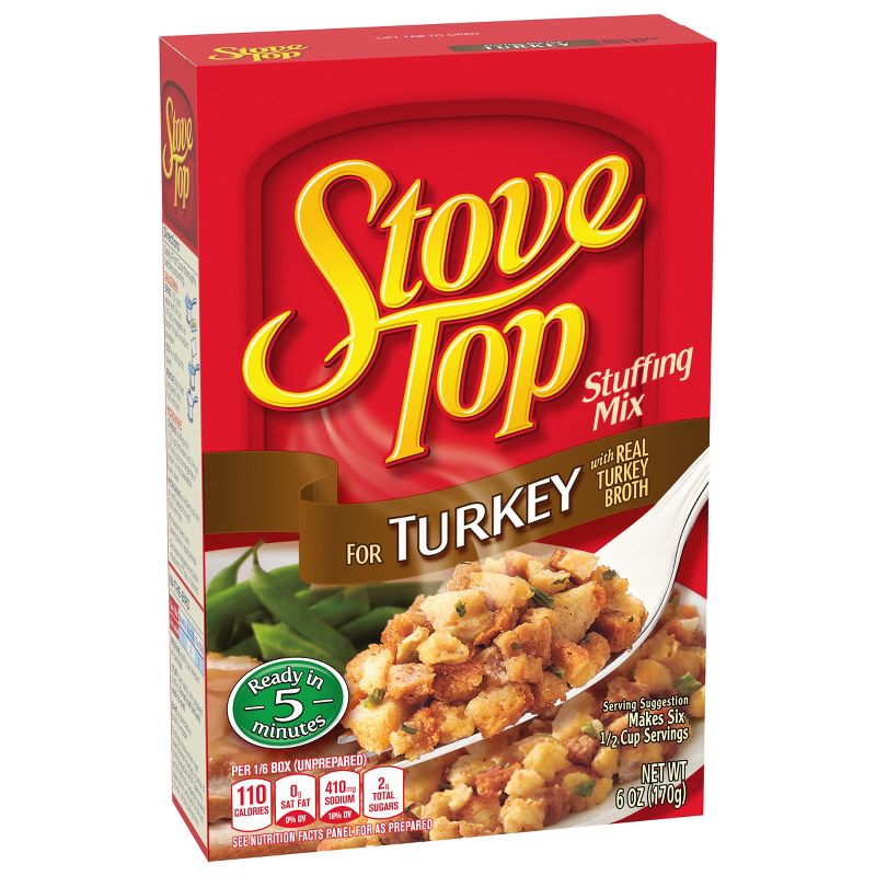 Stove Top Stuffing Mix for Turkey - 6oz, 6 of 14