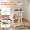 FDW 36 Inch Cat Tree Cat Tower Tall with Scratching Posts Cozy Condo Multi-Level Furniture Activity Center Cat Furniture for Indoor Cats - 4 of 4